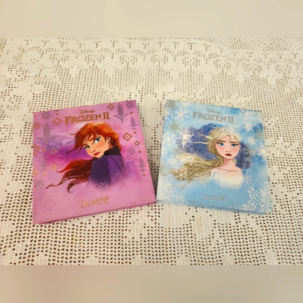NWOB Colourpop X Disney Frozen Anna And Elsa Eyeshadow Palettes